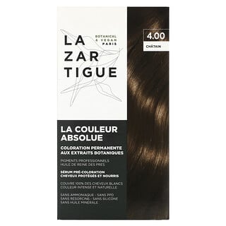 Lazartigue, Permanent Haircolor with Botanical Extracts, 4.00 Chestnut, 1 Application