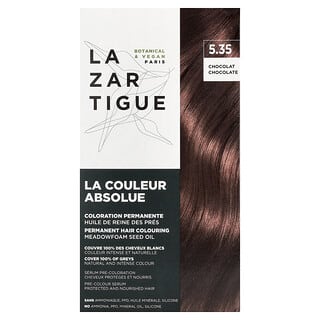 Lazartigue, Permanent Hair Dye with Botanical Extracts, 5.35 Chocolate, 1 Application
