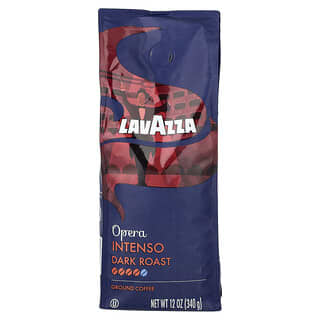 LavAzza Premium Coffees, Ground Coffee, Opera, Intenso, Ground, Dark Roast, 340 g (12 oz)