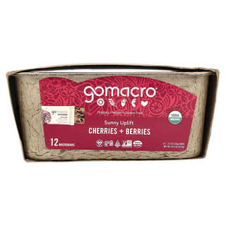 GoMacro, MacroBar®, Sunny Uplift®, Cerezas y bayas, 12 barritas, 56 g (2 oz) cada una