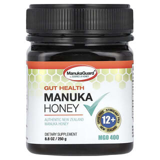 ManukaGuard, мед манука для поддержки здоровья кишечника, MGO 400, 250 г (8,8 унции)