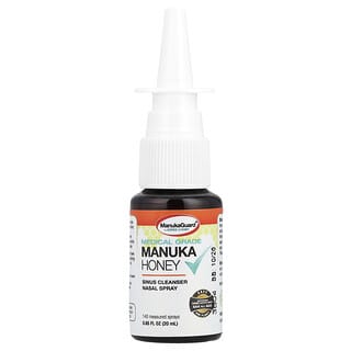 ManukaGuard, Miel de manuka de calidad médica, Spray nasal para los senos paranasales, 20 ml (0,65 oz. líq.)