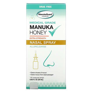 ManukaGuard, Miel de Manuka, Spray nasal extrapuissant de qualité médicale, 20 ml