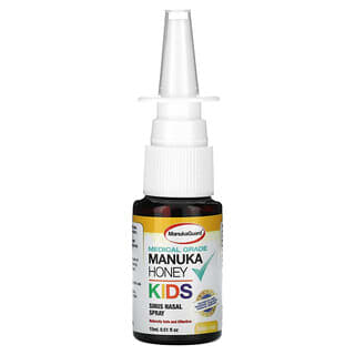 ManukaGuard, Niños, Miel de manuka de calidad médica, Spray nasal para los senos paranasales, Sin alcohol, 15 ml (0,51 oz. líq.)