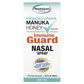 ManukaGuard‏, Medical Grade Manuka Honey, Immune Guard Nasal Spray, 1.35 fl oz (40 ml)