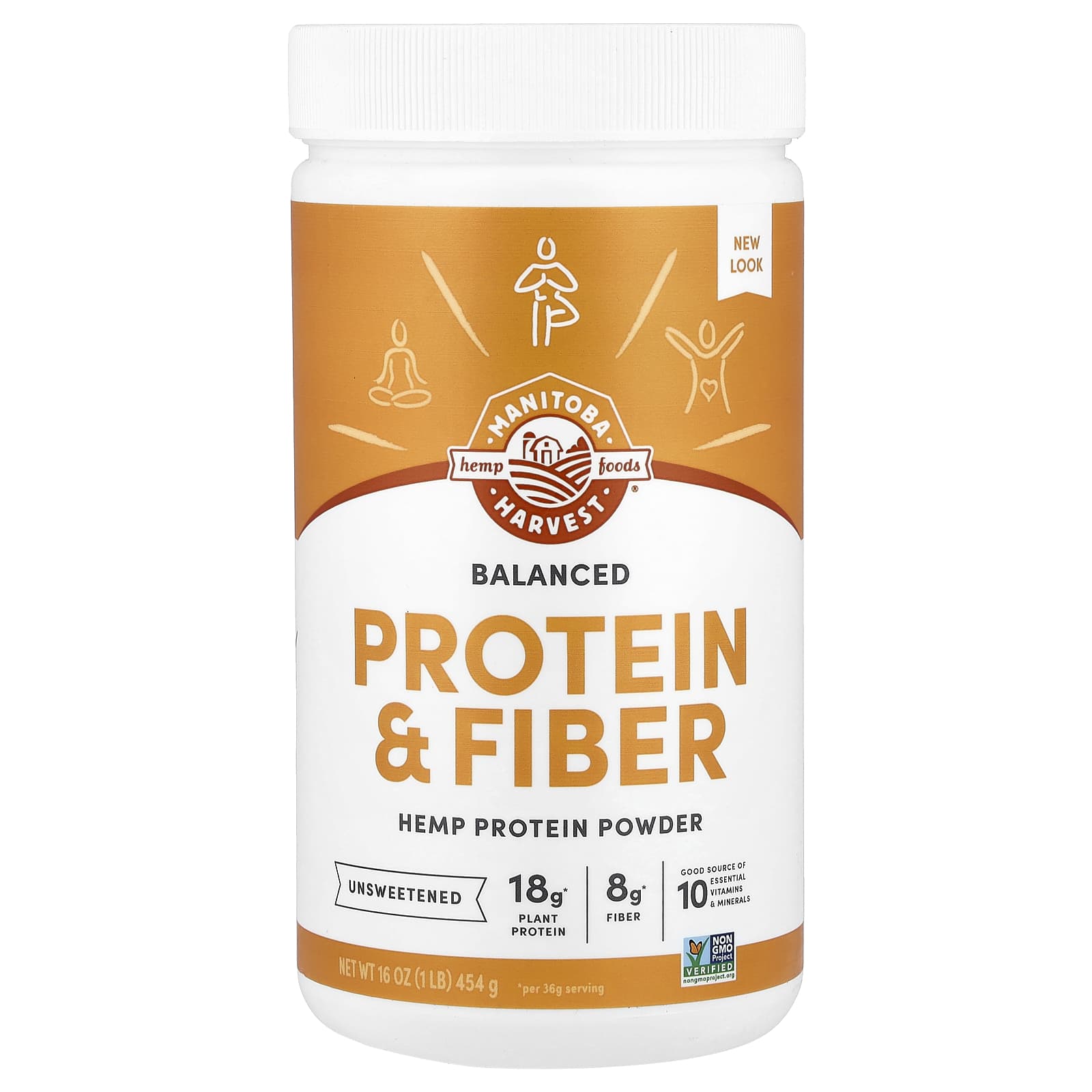 Manitoba Harvest Balanced Protein + Fiber, Hemp Protein Powder, Unsweetened – 454 g de Manitoba Harvest