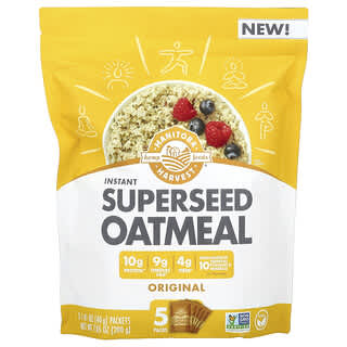 Manitoba Harvest, Instant Superseed Oatmeal, Original, 5 Packets, 1.41 oz (40 g) Each