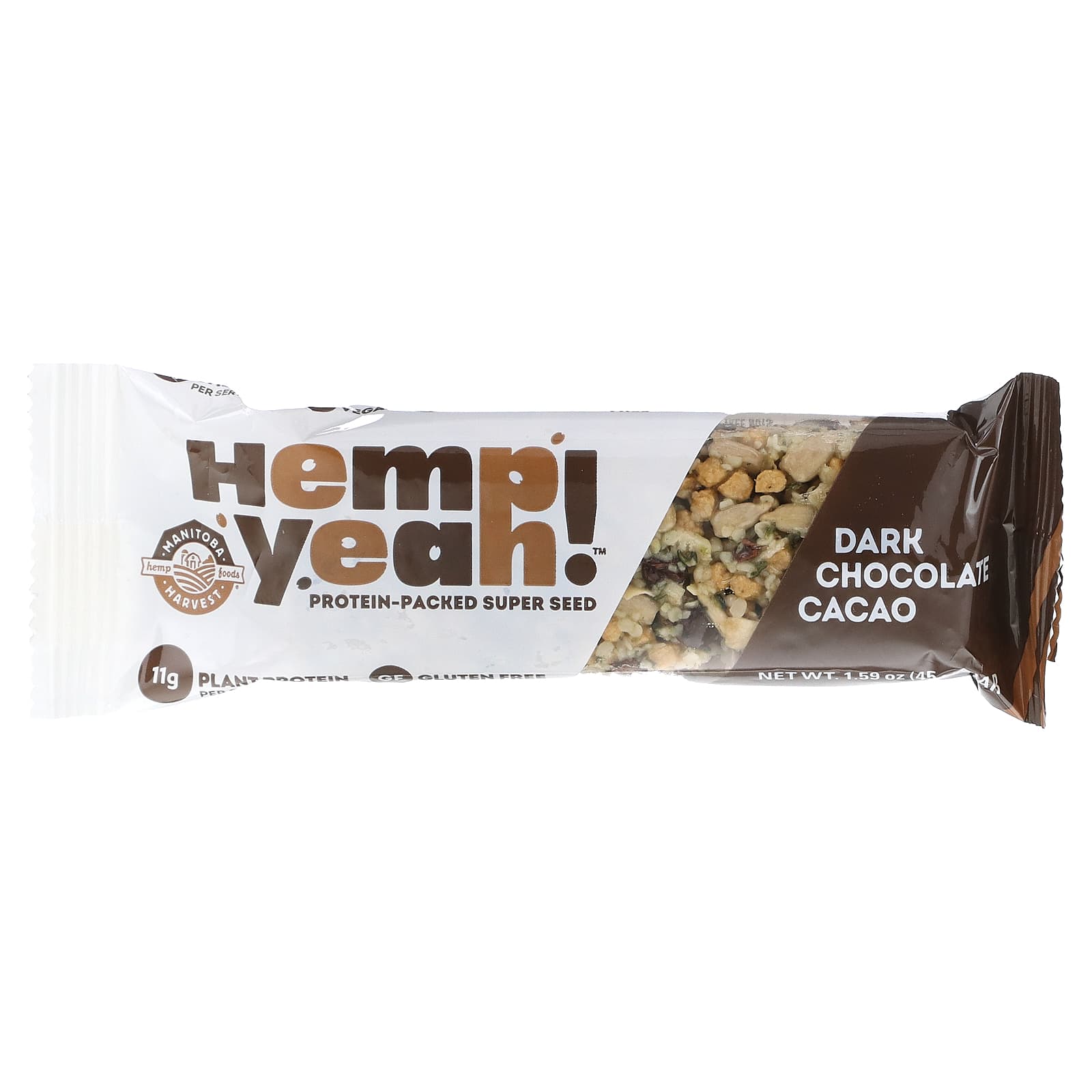 Manitoba Harvest, Hemp Yeah!, ProteinPacked Super Seed Bar, Dark