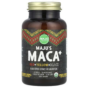 Maju Superfoods, Maju's Maca+ 瑪卡，120 粒膠囊'