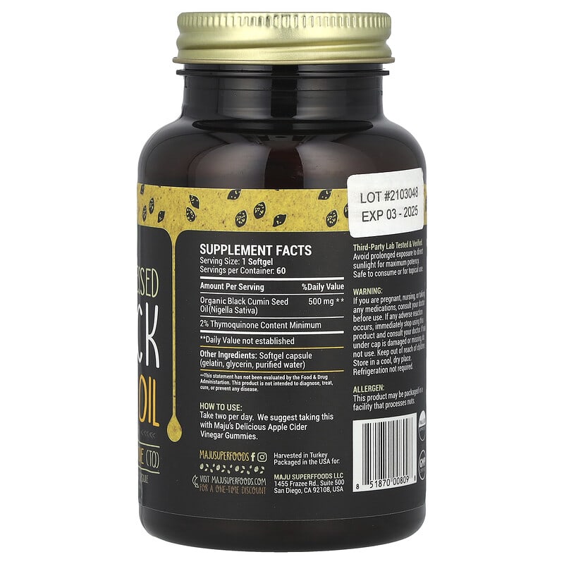 black seed oil and semaglutide Cold-Pressed Black Seed Oil, 500 mg, 60 Capsules