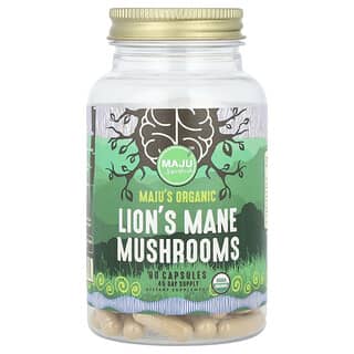 Maju Superfoods‏, פטריית היריסיום אורגנית, 90 כמוסות