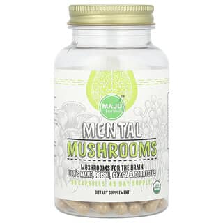 Maju Superfoods, Mental Mushrooms（メンタルマッシュルーム）、90粒