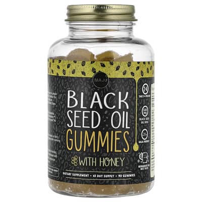 Maju Superfoods, World's First Black Seed Oil Gummies, 500 mg, 45 Gummies (250 mg Each Gummy)