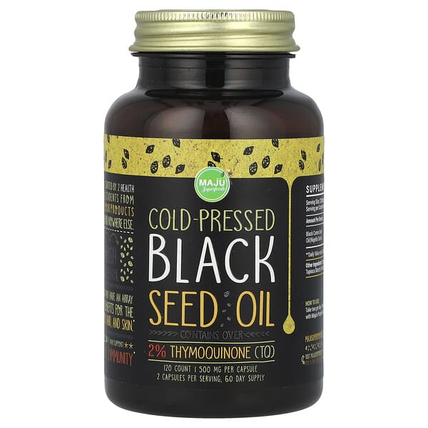 Cold-Pressed Black Seed Oil, 500 mg, 120 Count