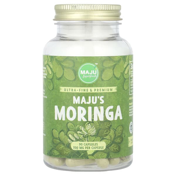 Maju's Moringa, 90 Capsules (500 mg per Capsule)