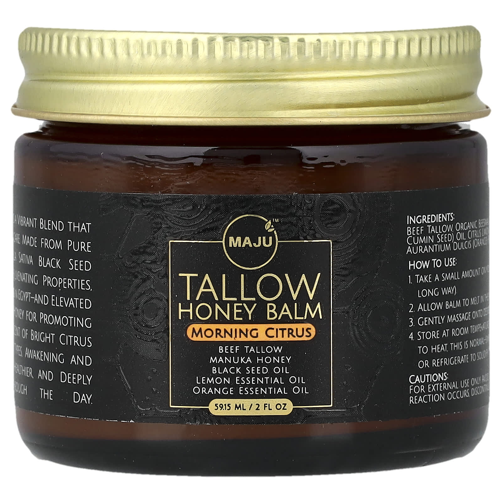 Maju Superfoods, бальзам с медом, утренний цитрус, 59,15 мл (2 жидк. унции)