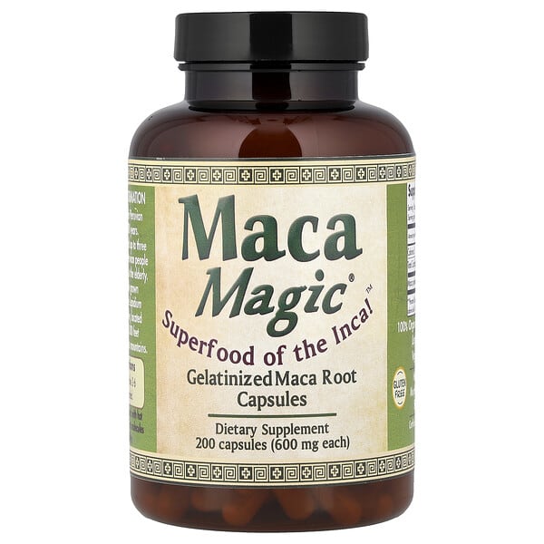 Maca Magic, Gelatinized Maca Root, 600 mg, 200 Capsules — product photo 1