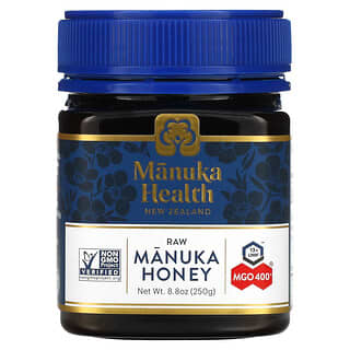 Manuka Health, Необработанный мед манука, MGO 400+, 250 г (8,8 унции)