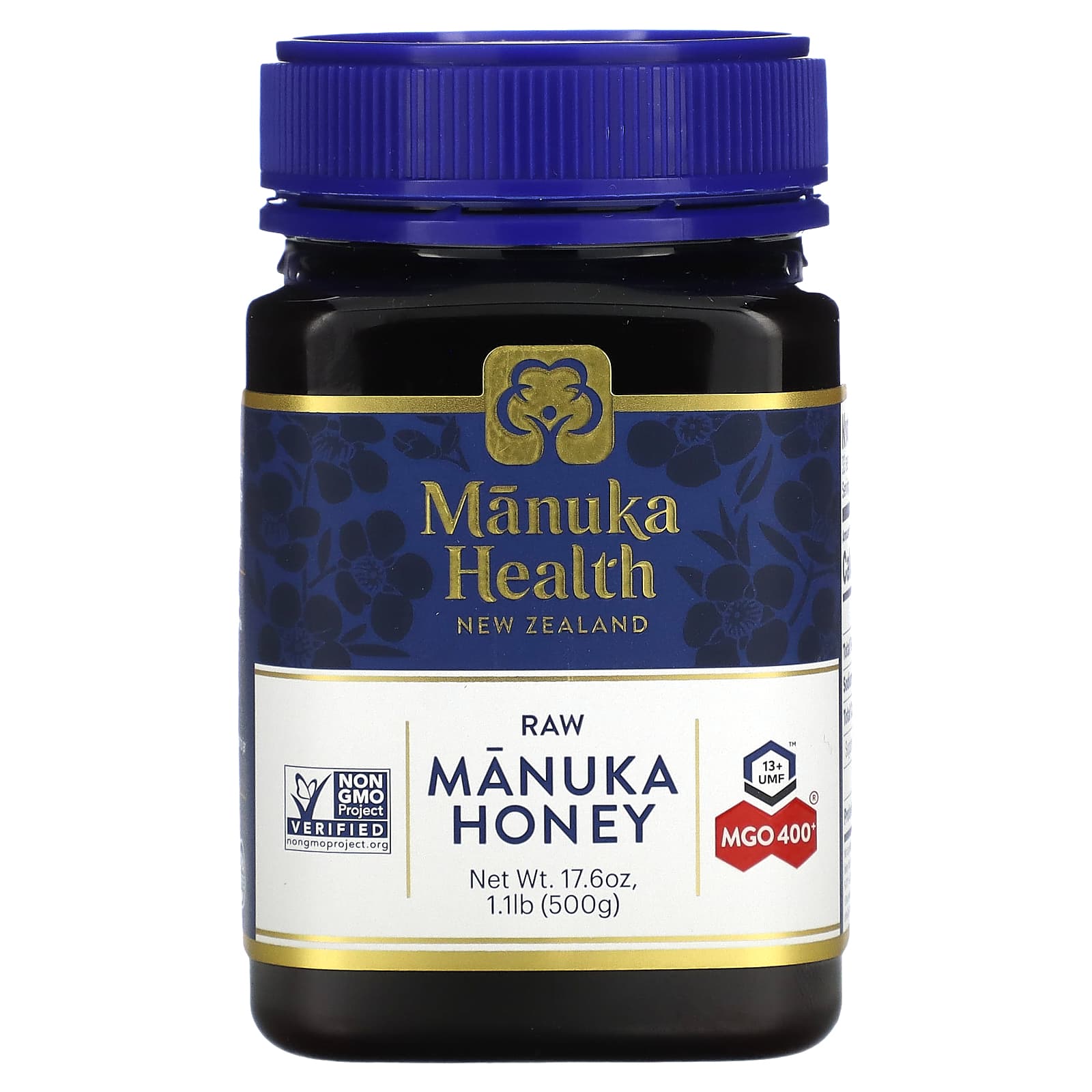 Manuka Health, マヌカハニー、MGO 400+、500g (1.1lb)