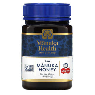 Manuka Health, Miel de manuka cruda, MGO +400, 500 g (1,1 lb)