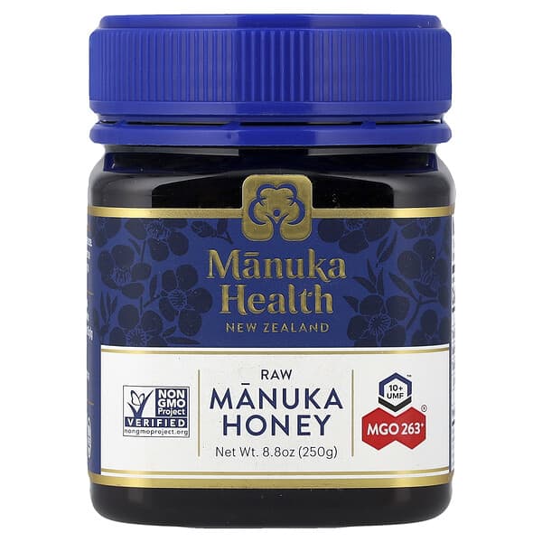 Manuka Health, Raw Manuka Honey, UMF 10+, MGO 263+, 8.8 oz (250 g)