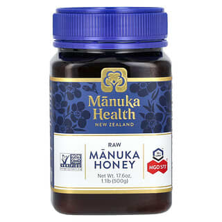 Manuka Health, Необработанный мед манука, UMF 16+, MGO 573+, 500 г (17,6 унции)