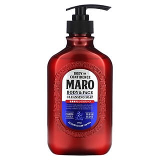 Maro, Savon nettoyant pour le corps et le visage, Frais, 450 ml