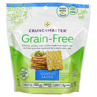 Crunchmaster, Grain Free Crackers, Lightly Salted, 3.54 oz (100 g)