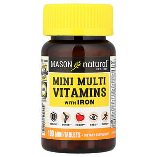 Mason Natural, Комплексные витамины с железом для ежедневного приема, 100 таблеток