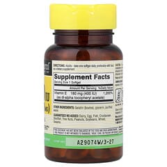 ビタミンE、180mg（400 IU）、ソフトジェル100粒