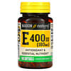 Vitamina E, 180 mg (400 UI), 100 Cápsulas Softgel
