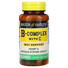 Mason Natural, B-Complex With C, 100 Capsules