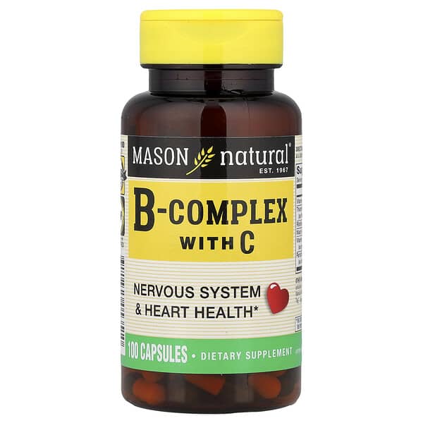 B-Complex with C, 100 Capsules
