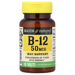Mason Natural, Vitamina B12, 100 comprimidos