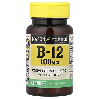 Mason Natural, Vitamin B12, 100 Tablets