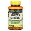 Whole Herb Korean Ginseng with White Panax Ginseng Root, 100 Capsules