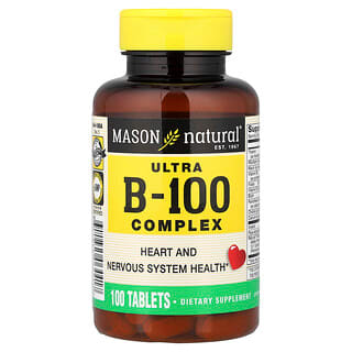 Mason Natural, Ultra B-100 Complex, 100 таблеток