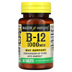 Mason Natural, Vitamin B-12, 1,000 mcg, 60 Tablets