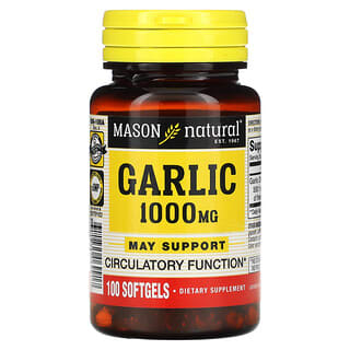 Mason Natural, Óleo de Alho, 1000 mg, 100 Cápsulas Gelatinosas