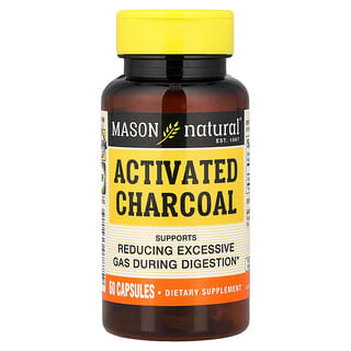 Mason Natural (메이슨 내추럴), 액티베이티드 차콜, 캡슐 60정(캡슐 1정당 260mg)