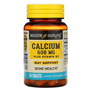Mason Natural, Calcium Plus 維生素 D3，600 毫克，60 片