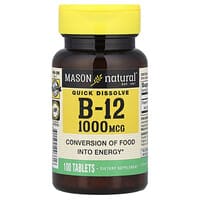 Frunutta B12 1000 Mcg Micro Quick Absorb Dissolve Tablets (2-Pack) - 200 Total Tabs, Cyanocobalamin