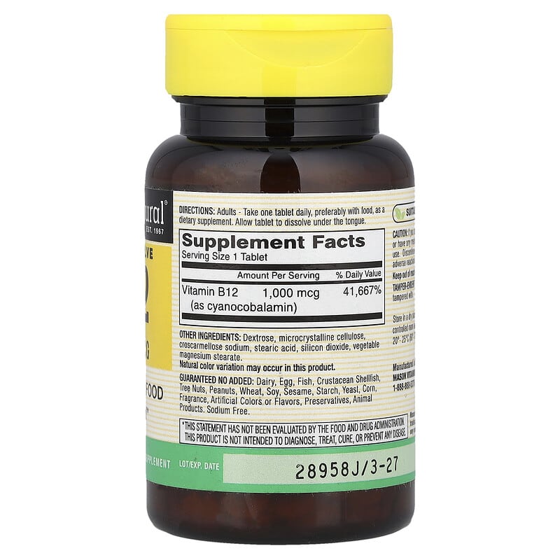 Vitamine B12 Méthylcobalamine 5000mcg - Complément Alimentaire Pour énergie Et Métabolisme - Marque Balincer