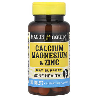 Mason Natural, Calcium, Magnesium & Zink, 100 Tabletten