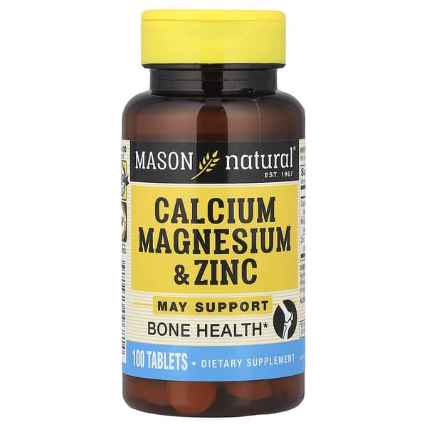 Mason Natural, 鈣鎂鋅，100 片