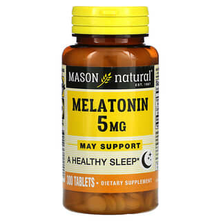 Mason Natural, Mélatonine, 5 mg, 300 comprimés