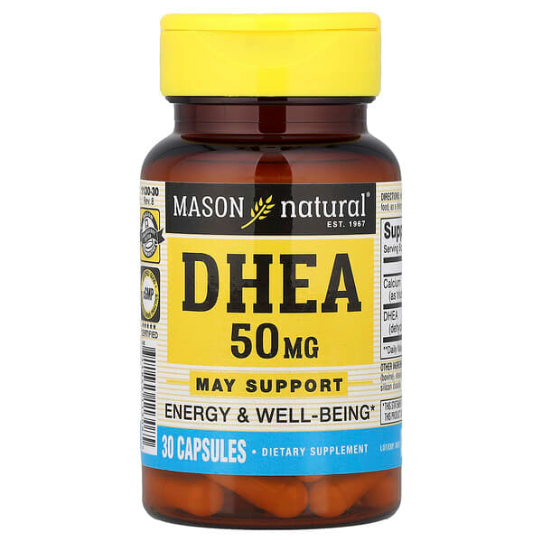 Mason Natural, DHEA, 50 mg, 30 capsules