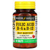 Acide folique B6 et B12, 90 comprimés