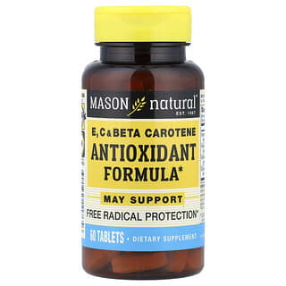 Mason Natural, Витамины E, C и бета-каротин, 60 таблеток