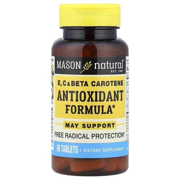 Mason Natural Vitamins E, C & Beta Carotene, 60 Tablets